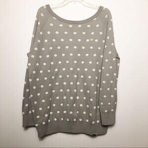 ADIDAS Gray Polka dot Sweater Small